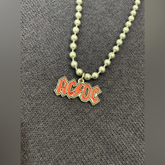 Vintage AC/DC Ball Chain Necklace - Picture 3 of 3